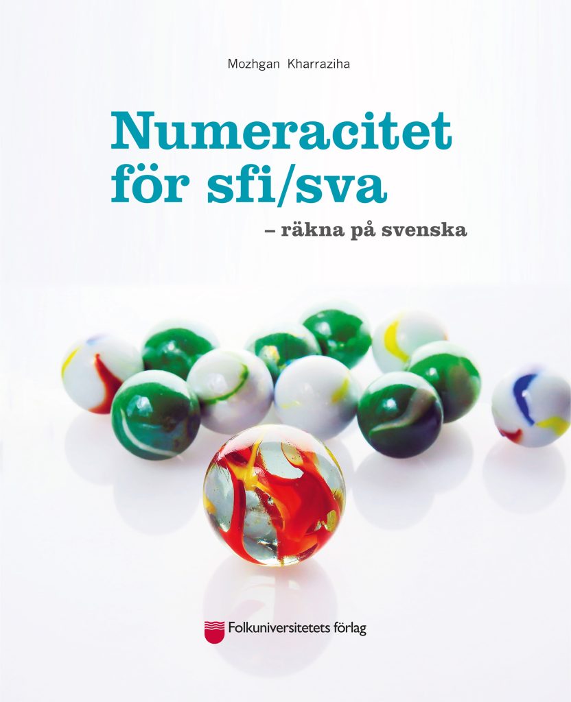 Omslagsbilden till Numeracitet för sfi/sva visar ett tiotal spelkulor